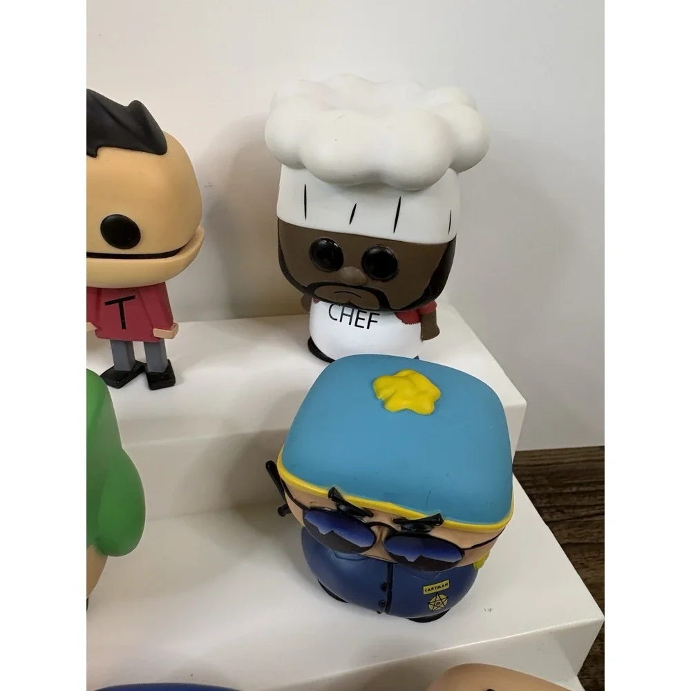 Funko Pop South Park Figures Lot Chef Phillip Terrance Cartman Butters Kenny